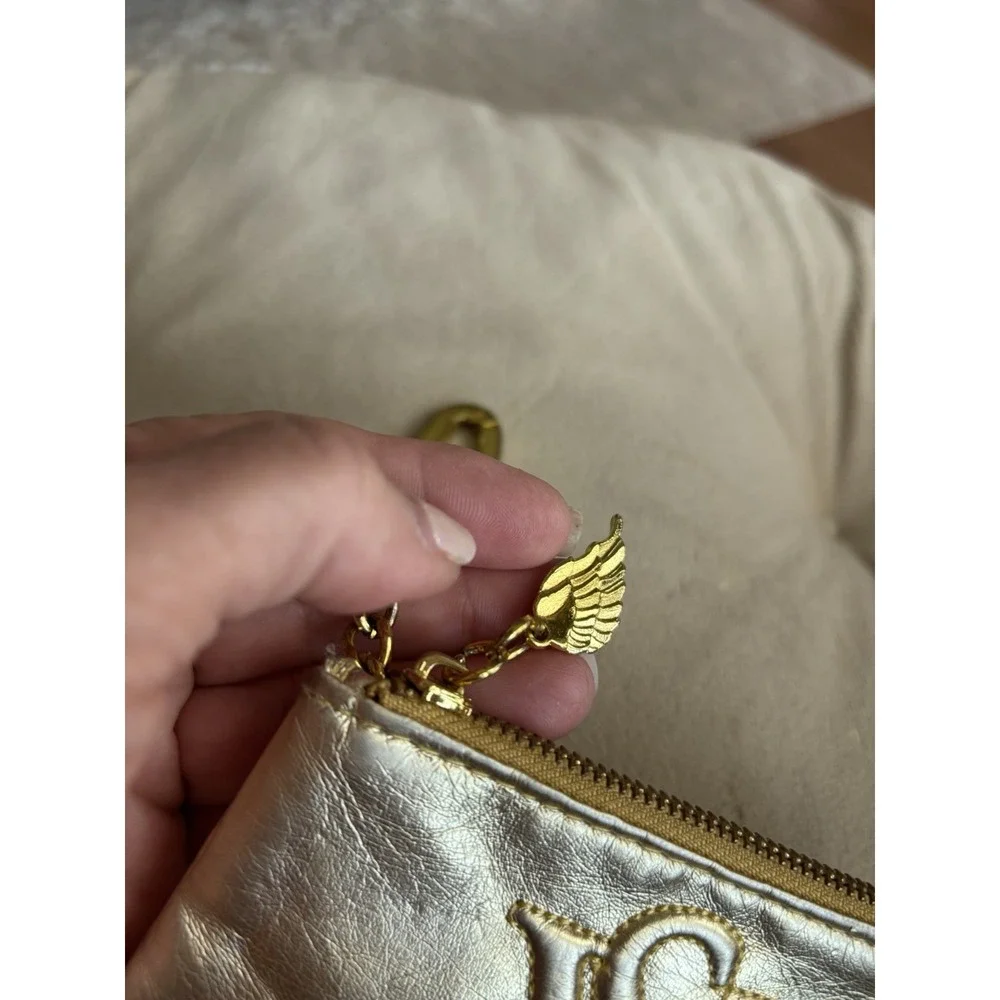 Vintage Heart, Carabiner, Gold Metallic‎ Victoria's Secret Coin Purse 3767 - Picture 6 of 6